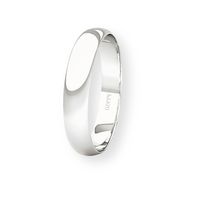 Argolla Matrimonio de Platino Inglés Rodas de 3,5mm