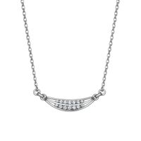 Collar Oro Blanco 18Kt Circonitas en Degrade