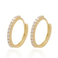 Aros de Oro 18kt Argollas Circones de Riel