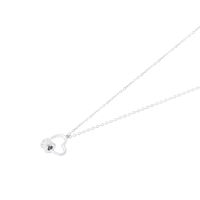 Collar Plata Esterlina 925 Corazón y Círculos Circonitas