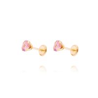 Aros de Oro 18kt Rosa Francia 5mm