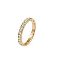 Anillo Oro Amarillo 18kt Riel-Infinito Circonita