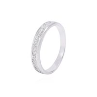 Anillo de Plata Esterlina Medio Cintillo Circonita