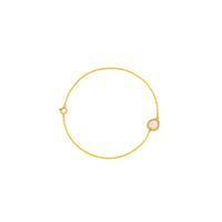 Pulsera Oro Amarillo 18kt Corazón Circonita