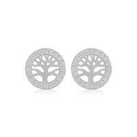 Aros de Plata Esterlina 925 Arbol de la Vida