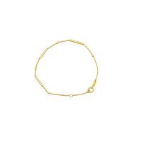 Pulsera Oro Amarillo 18kt Barras-Puntos