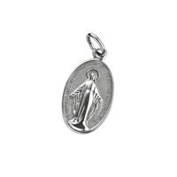 Colgante de Plata Esterlina 925 Virgen 15MM