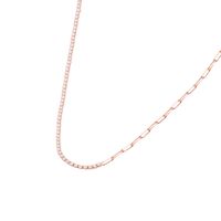 Collar de Plata Esterlina 925 Eslabones Rose Revestido en Oro 18kt