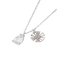 Collar de Plata Esterlina 925 Gota Flor