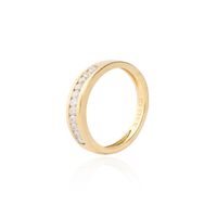 Anillo Oro Amarillo 18kt Diamantes de 26 Pts