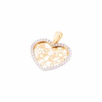 Colgante de Oro 18kt Corazon Filigrama