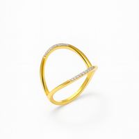 Anillo Oro Amarillo 18kt Diamantes 6,5Pts