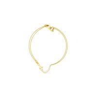 Pulsera Oro Amarillo 18kt Cuatro Eslabones