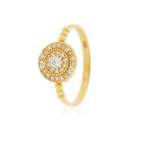 Anillo de Oro 18kt Platillo Circones