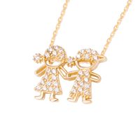 Collar de Oro de 18kt Circonita niños