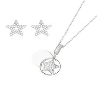 Conjunto Estrella y Estrellita Plata Esterlina 925