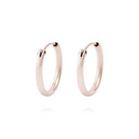 Aros Oro Miel 18kt Argolla 10mm
