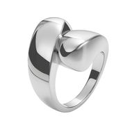 Anillo de Plata Esterlina 925 Cruzado Liso