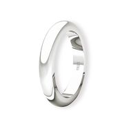 Argolla Matrimonio de Oro Blanco 18kt Inglés Padua 3,0mm