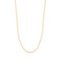 Collar Plata Esterlina 925 Black Sparkle Bañado en Oro 14kt