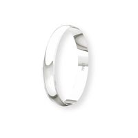 Argolla Matrimonio de Oro Blanco 18kt Inglés Alejandrina de 3,0mm