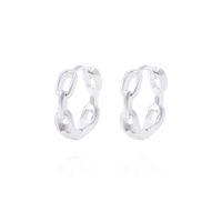 Aros de Plata Esterlina Argollas Cadena