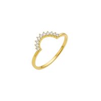 Anillo Oro Amarillo 18kt Diamantes 5 Ptos