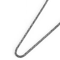 Cadena de Plata Esterlina 925 Bizantino