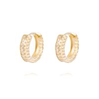 Aros de Oro de 18kt Argolla Linea Circón