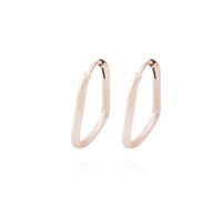 Aros Oro Miel 18kt Ovalo