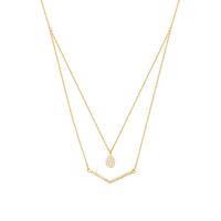 Collar de Oro Amarillo 18kt con Diamante 18puntos Corte Brillante SI/H