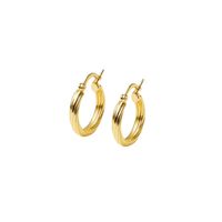 Aros Oro Amarillo 18kt Argollas Biseladas