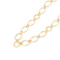 Collar Oro Amarillo 18kt Óvalos y Círculos con Diseño