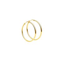 Aros Oro Amarillo 18kt Argollas Grandes 44MM