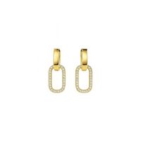 Aros de Oro 18kt Diamantes 38 Puntos es Corte Brillante SI/H