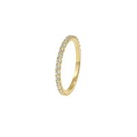 Anillo Oro Amarillo 14kt Corona-Circonita