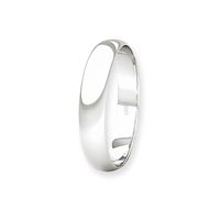 Argolla Matrimonio de Oro Blanco 18kt Inglés Rodas de 3,5mm