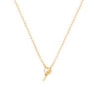 Collar de Plata Esterlina 925 Bolitas planas Bañado en Oro 14kt