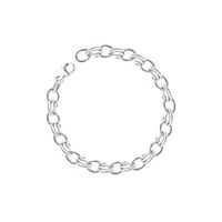 Pulsera de Plata Esterlina 925 Cadena Doble