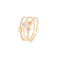 Anillo Triple Oro Amarillo 18kt