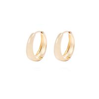 Aros de Plata Esterlina Argollas Lisas Revestido en Oro 18kt