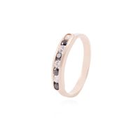 Anillo Oro Miel 18kt Relieve Duo