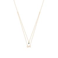 Collar de Oro 18kt Infinito Ojo Turco