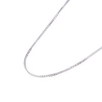 Cadena de Oro Blanco 18kt Eslabon Caja 45CM