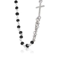 Collar de Plata Esterlina 925 Rosario Onix