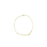 Pulsera Oro Amarillo 18kt Tres Perlas Cultivadas 3,5MM