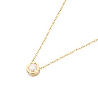 Collar Oro Amarillo 18kt Diamantes Punto de Luz 10 Pts