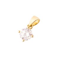 Colgante de Oro 18kt Circon Cuatro Grifas