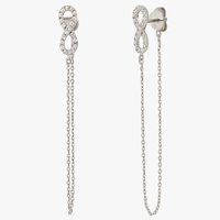 Aros Oro Blanco 18kt Diamantes Infinito 15Pts