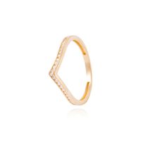 Anillo Oro Amarillo 18kt Corona-Cintillo Circonita